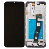 Genuine Samsung Galaxy A02S (A025F) Complete Lcd Display With Frame And Side Button Flex - Part no: GH81-20181A