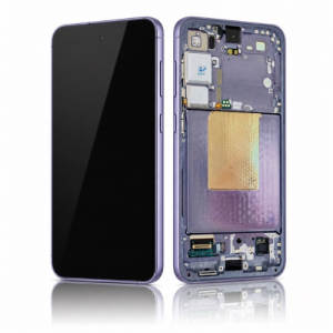 Samsung Galaxy S24 (S921b) Complete lcd with frame and touchpad in cobalt violet (assembled) - GH82-33287C